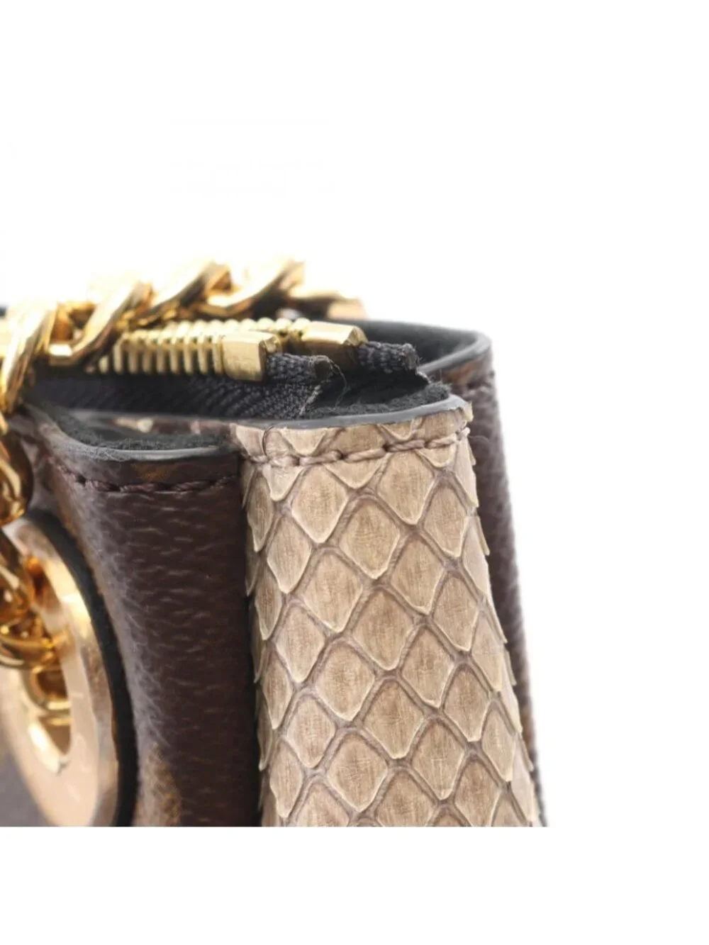 Louis Vuitton Shoulder Bag Nnu BB Monogram Canvas Exotic Cles